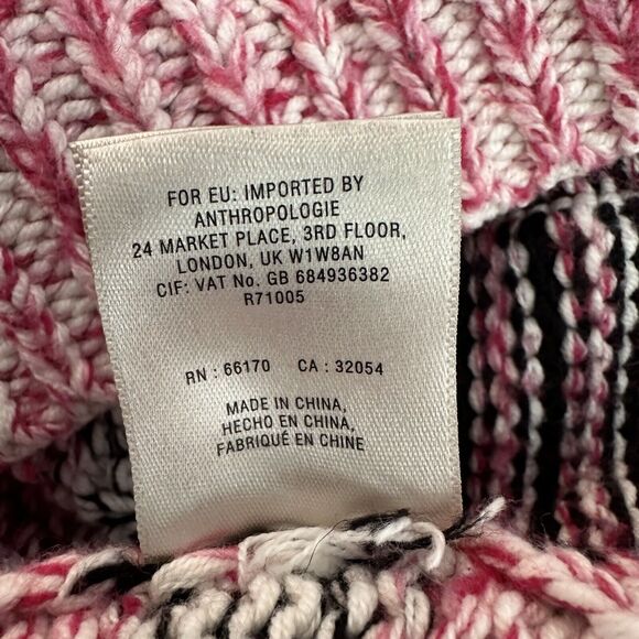 Anthropologie Sparrow r Chunky Knit Sweater Cowl Neck Turtleneck Small Pullover - Picture 12 of 12